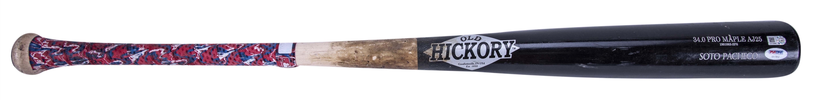 2019 Juan Soto Game Used Old Hickory AJ25 Model Bat (PSA/DNA GU 9.5 & MLB Authenticated)